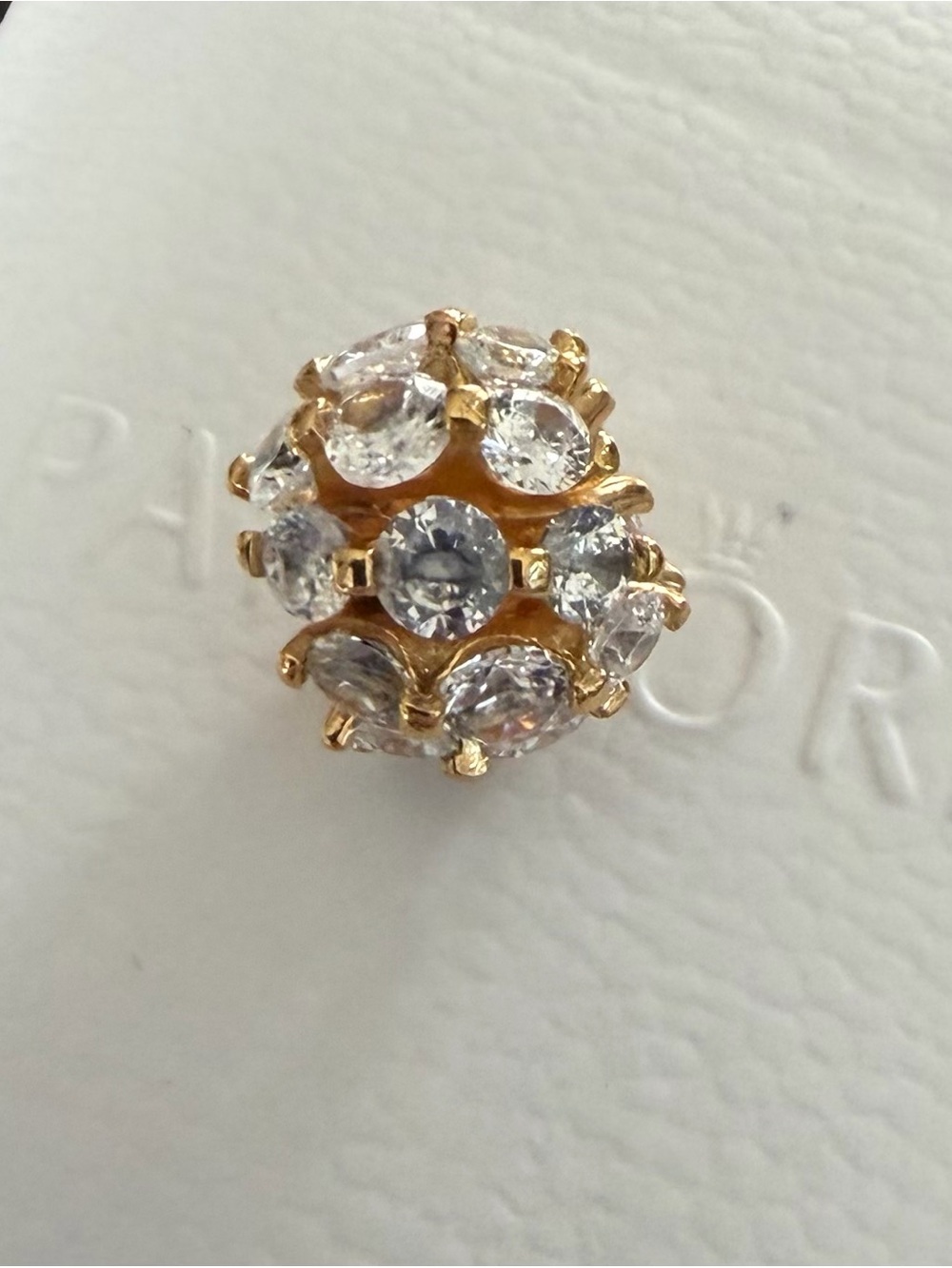 Pandora Radiant Shine Moments Sparkling Round Charm